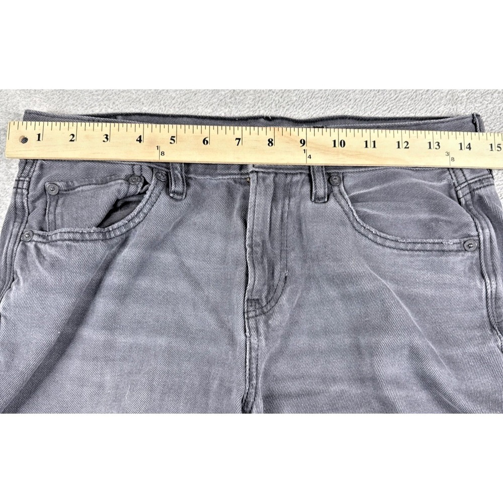 American Eagle Women's Wide-Leg Low-Rise Skater Jean Charcoal Wash Size 2 - Picture 7 of 13